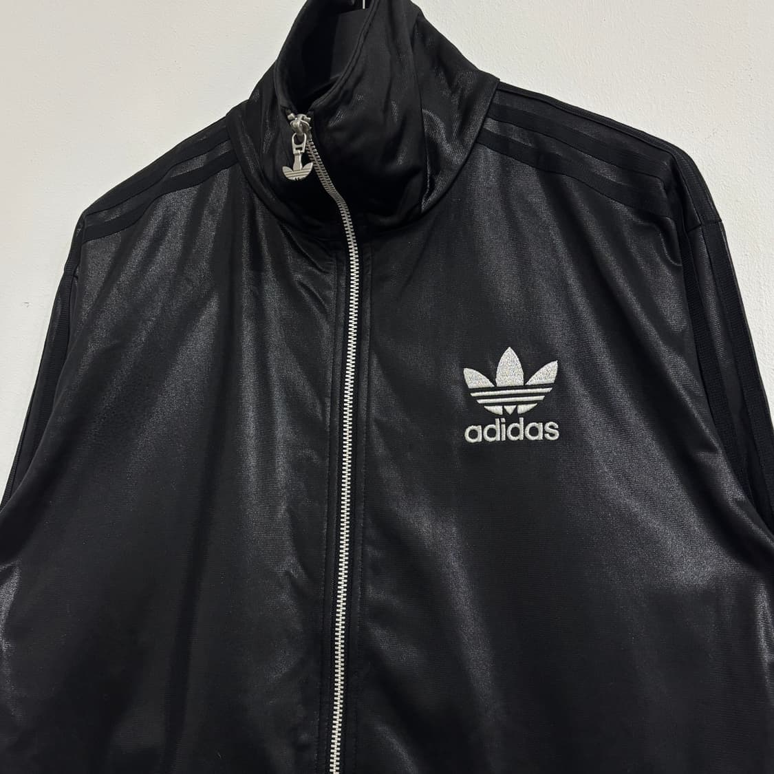 아디다스 블랙/실버 져지 트랙탑 상품이미지2