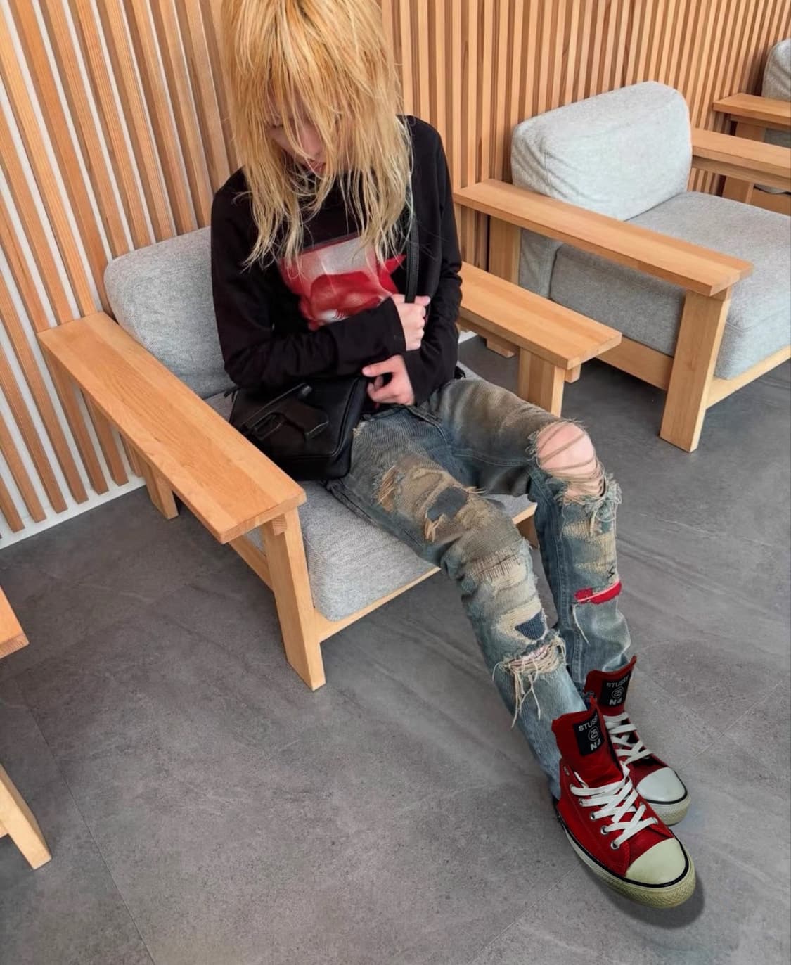 스투시 x 컨버스 척테일러 레더 하이 상품이미지1