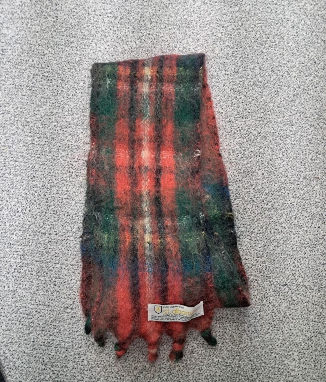 90s Australian st.albans 모헤어 머플러 상품이미지1