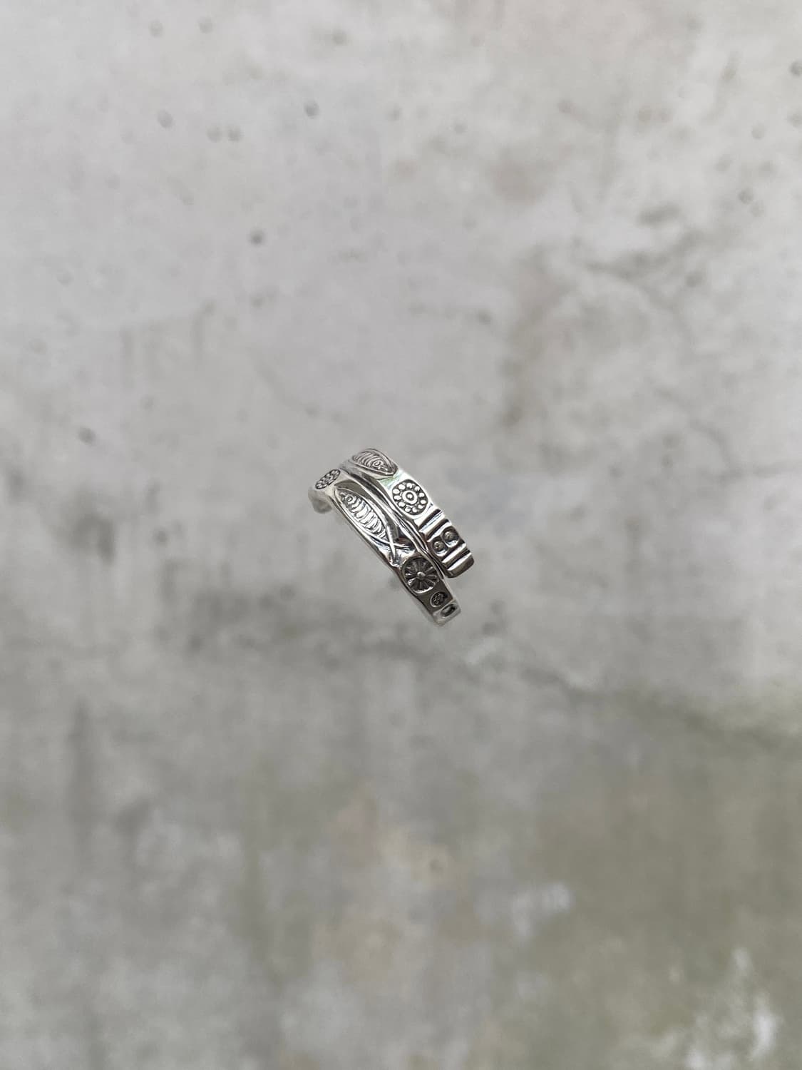 vintage native silver925 open ring 상품이미지8