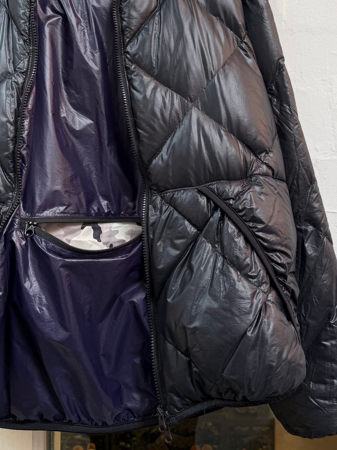 Camp7 다이아 스티치 패커블 덕다운 후드 패딩 XL 상품이미지6