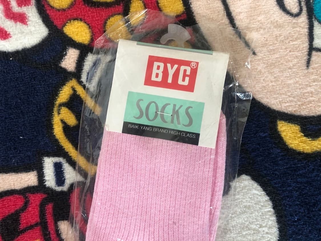 BYC/백양양말/BYC핑크/골지양말/BYC올드삭스 24cm 상품이미지3