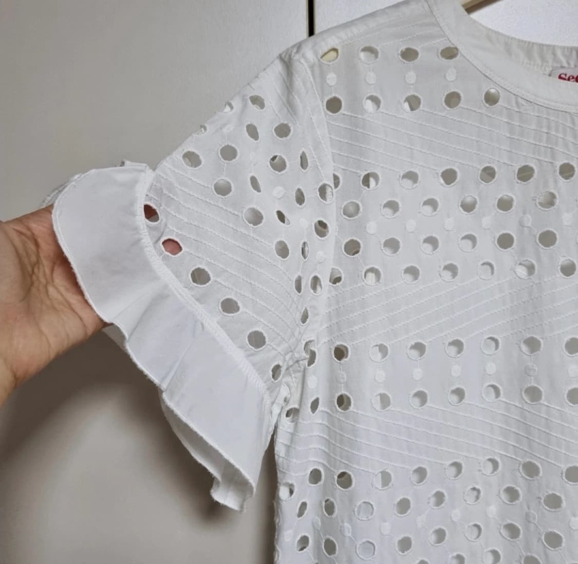 SeebyChloe 씨바이클로에 화이트 아일렛 원피스 34 상품이미지4