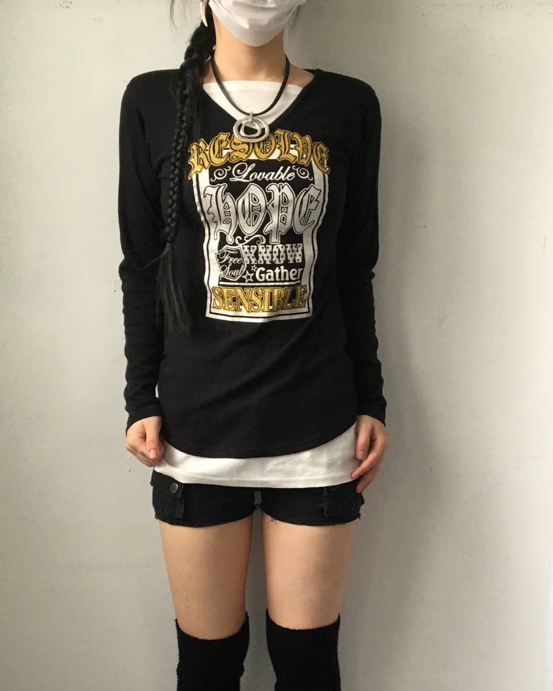 Lettering printing sleeev 상품이미지6