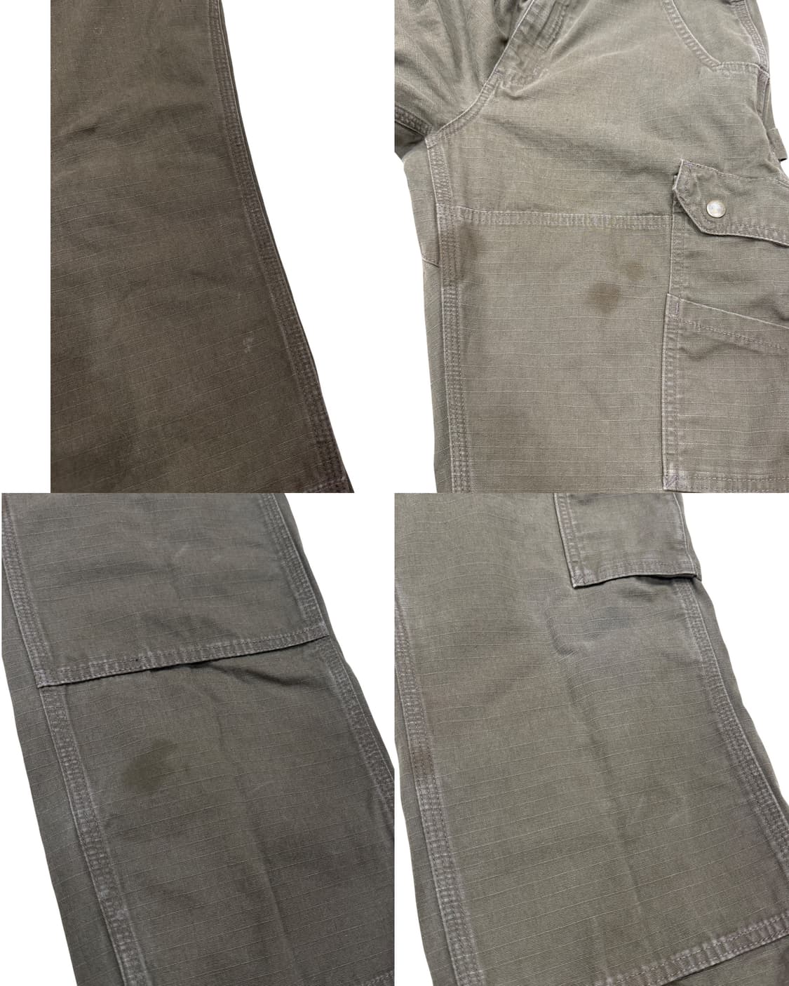USA 칼하트 빈티지 더블니 카펜터 워싱 카고 팬츠 바지 브라운 33 상품이미지5
