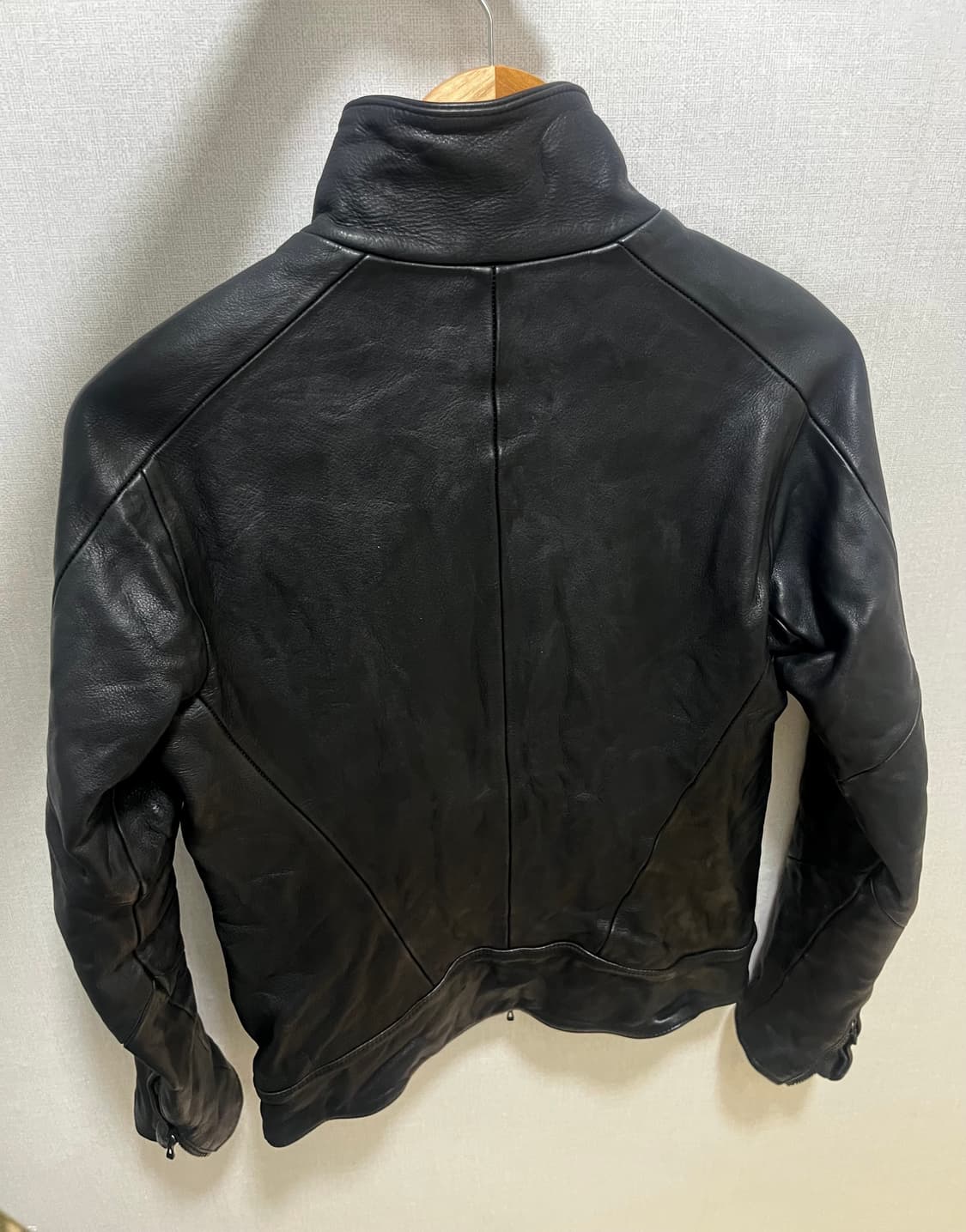 Civilized 스티어하이드 하이넥 레더 자켓 상품이미지5