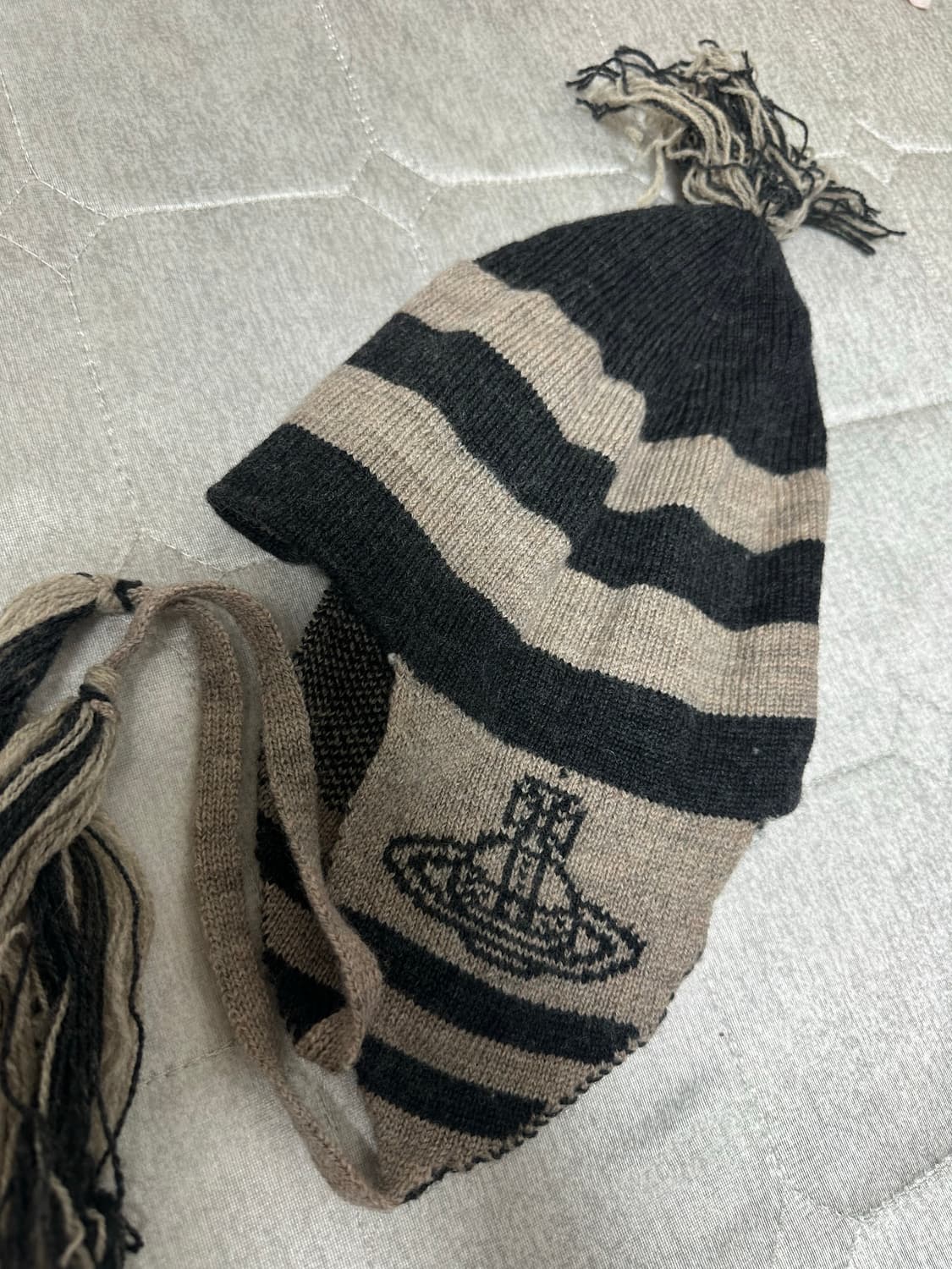 비비안웨스트우드 이어플랩 나나 비니 nana 니트 모자 빈티지 상품이미지1