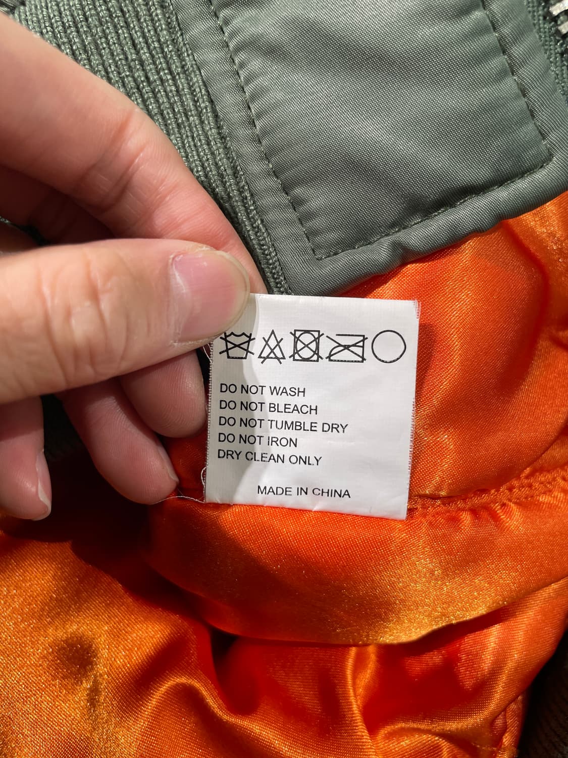 쇼트 x 앤더슨벨 카키 수베니어 드래곤 sb-13 봄버 자켓 상품이미지9