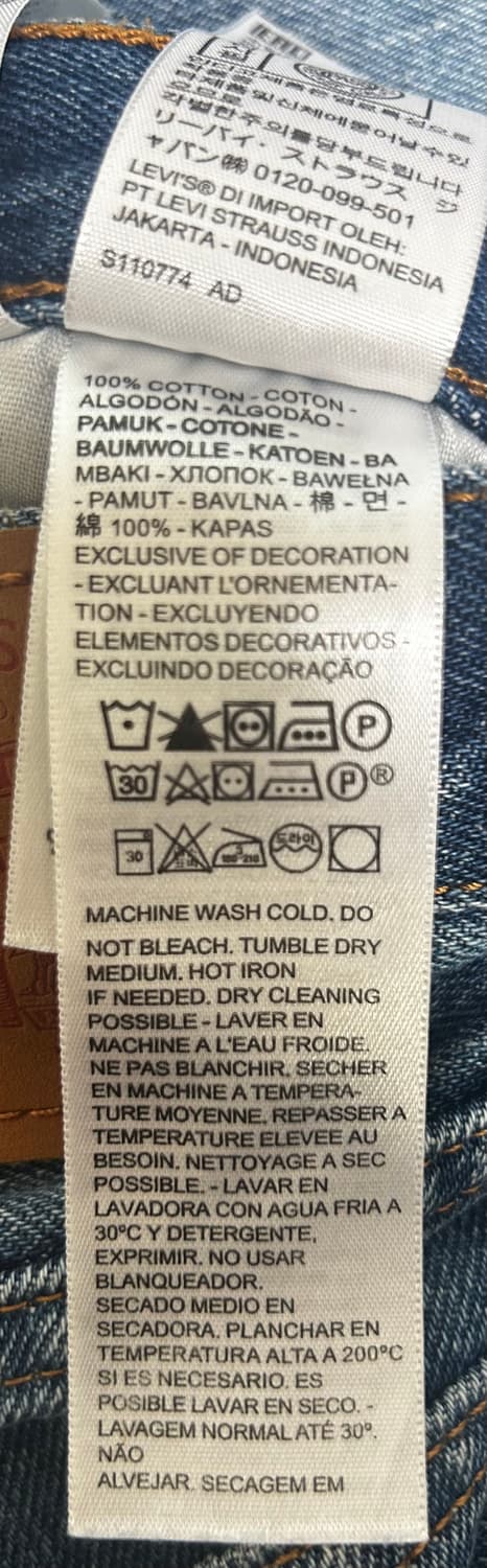 리바이스 501 청바지 / 가니 리던 비이커 랙앤본 마시모두띠 코스 폴로 상품이미지7