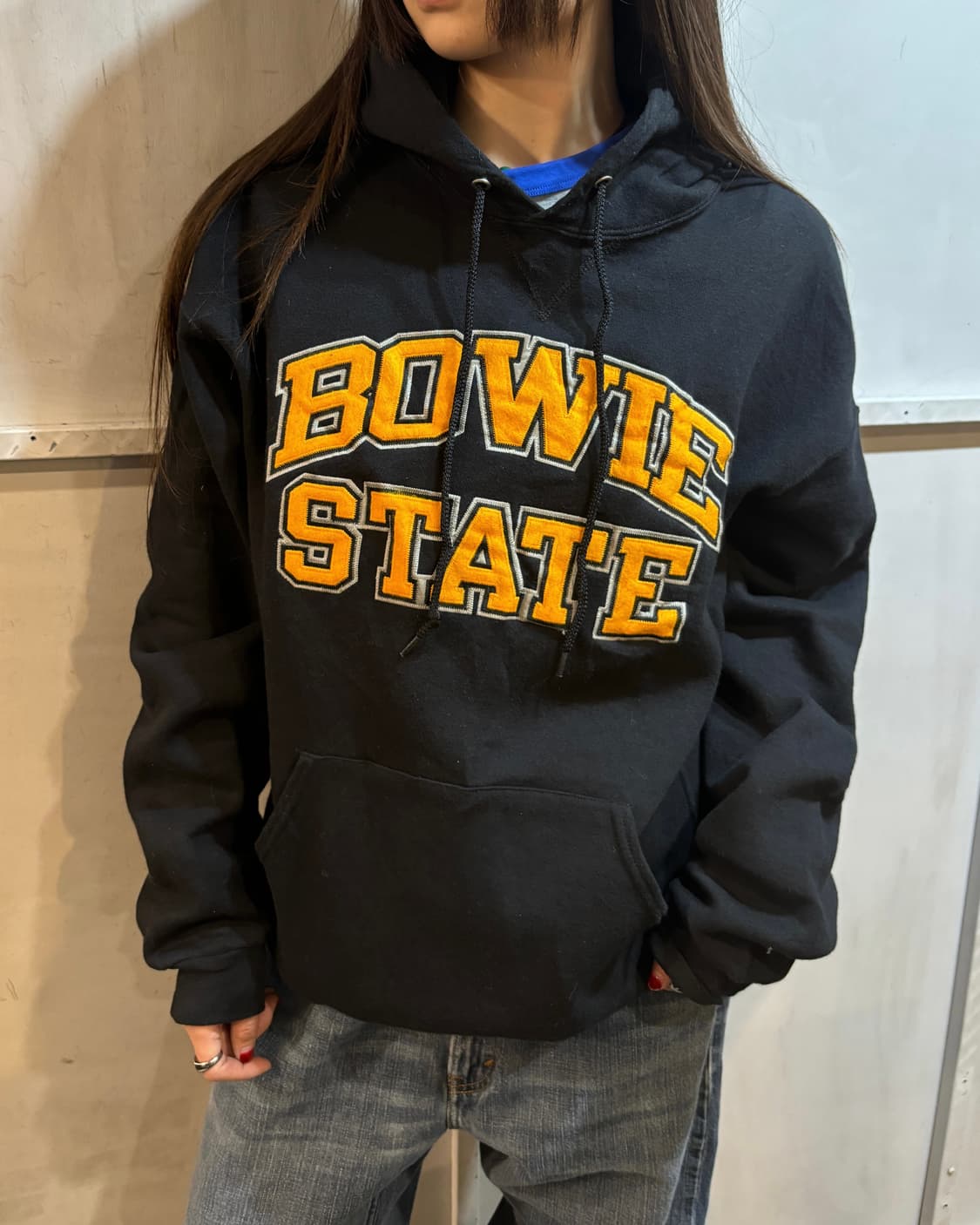 90s RUSSELL black Hoodie 상품이미지2