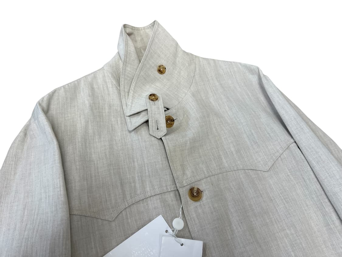 마르지엘라 밀리터리 린넨 오픈 카코트 상품이미지3