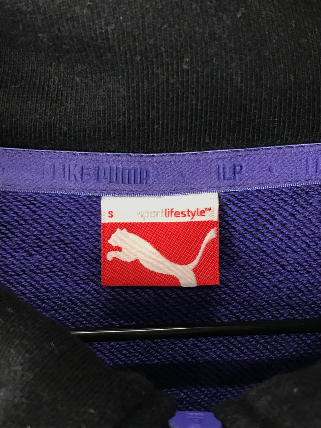 'PUMA' Black & Purple High-Neck Zip-Up  상품이미지10