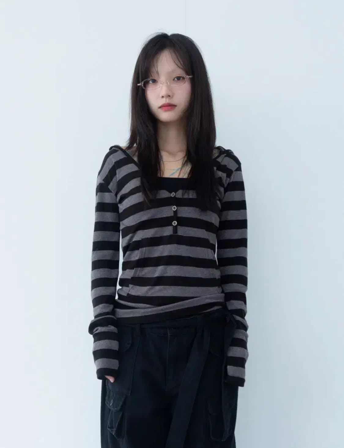 이즈이즈 나의나인 button hood s/t 스프라이트 후디 상품이미지1