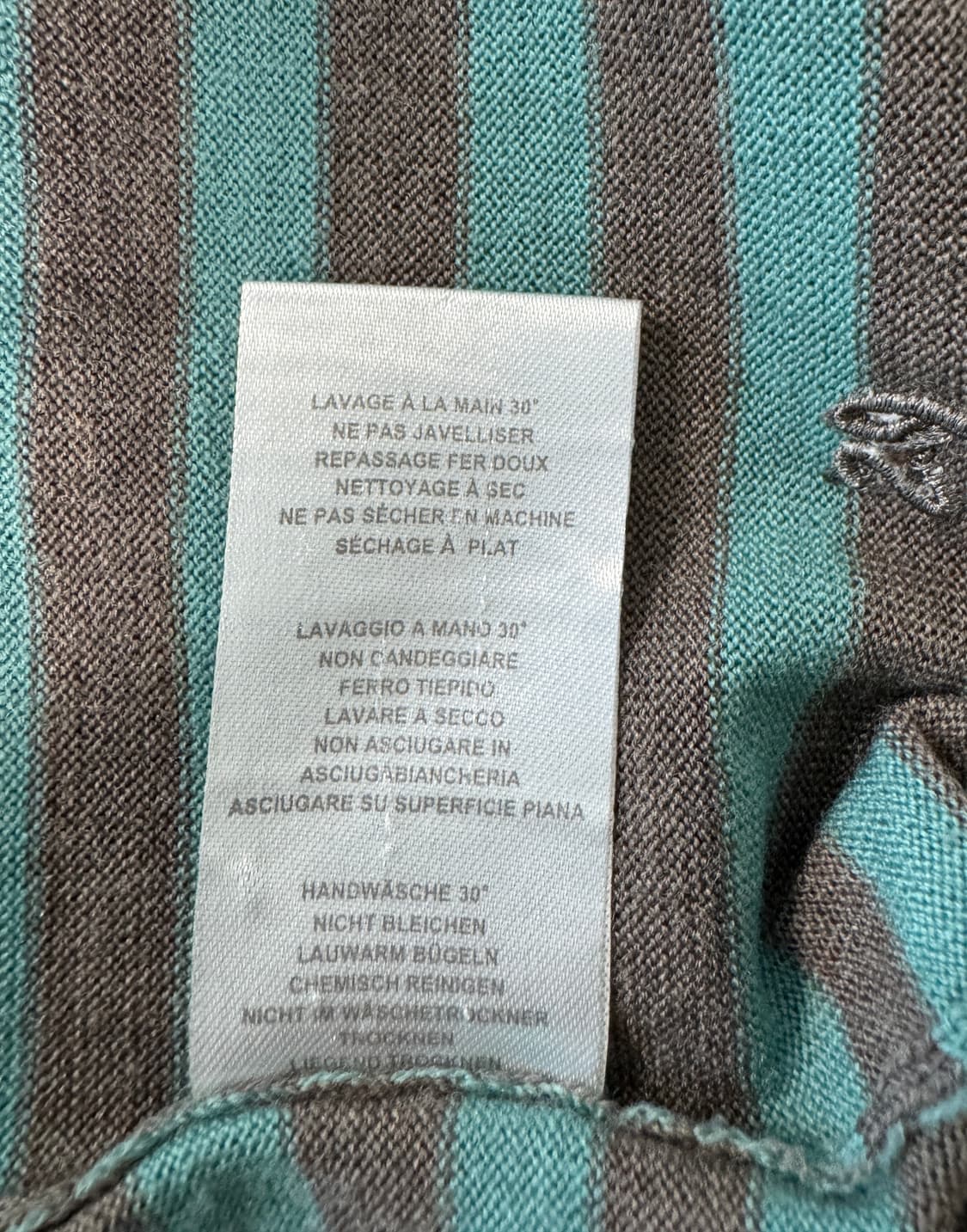 PAUL SMITH 폴스미스 그린 스트라이프 메리노울 니트 S 상품이미지7