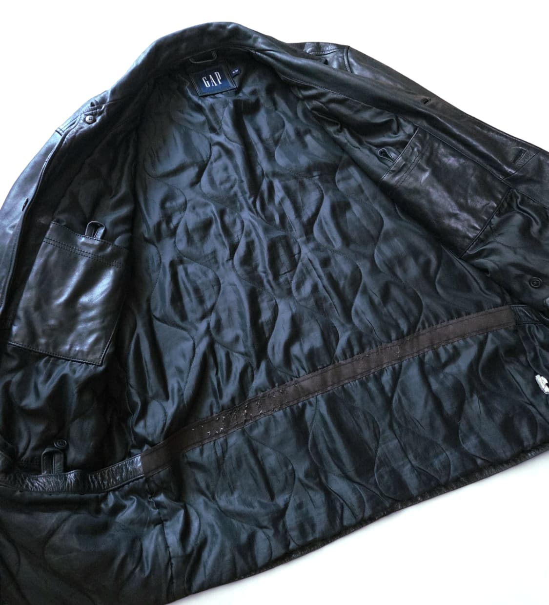 (M) 올드갭 India 레더 카코트 레더코트 갭 Old gap ~105 상품이미지4
