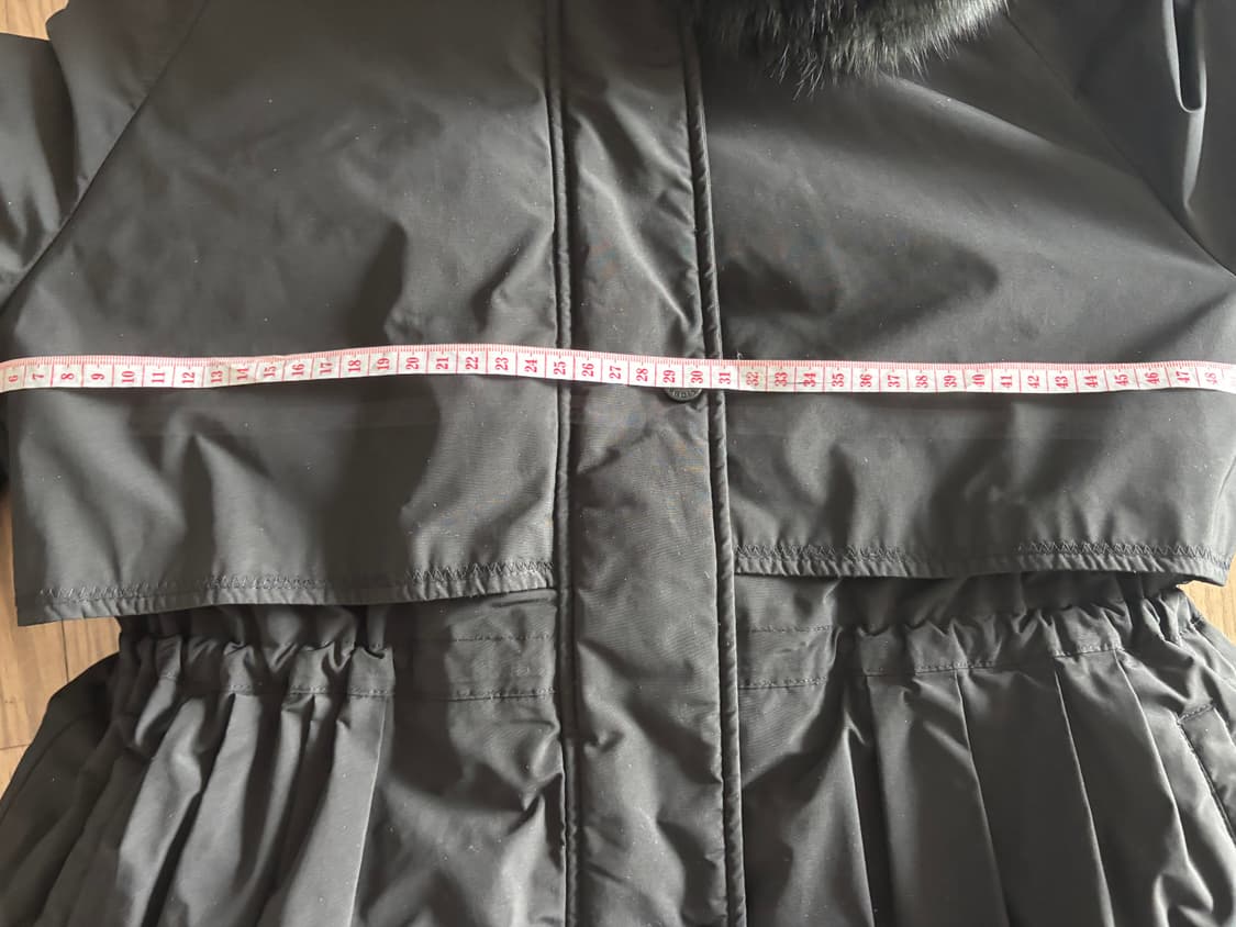 새상품급 에고이스트 빅사가퍼  날개 스트링 야상형 구스다운패딩 55(66 상품이미지7