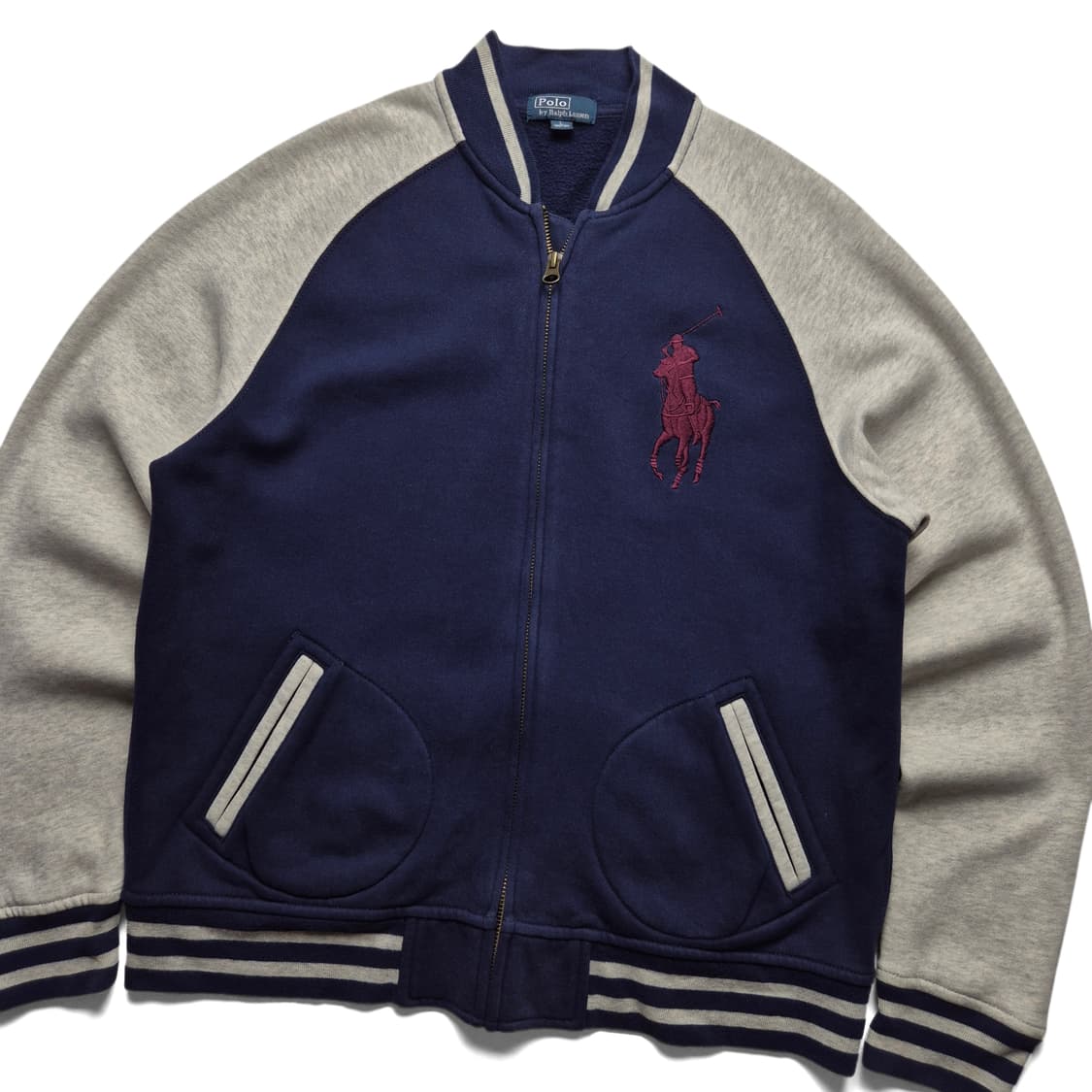 [L] 폴로 랄프로렌 빅포니 바시티 집업자켓 상품이미지1