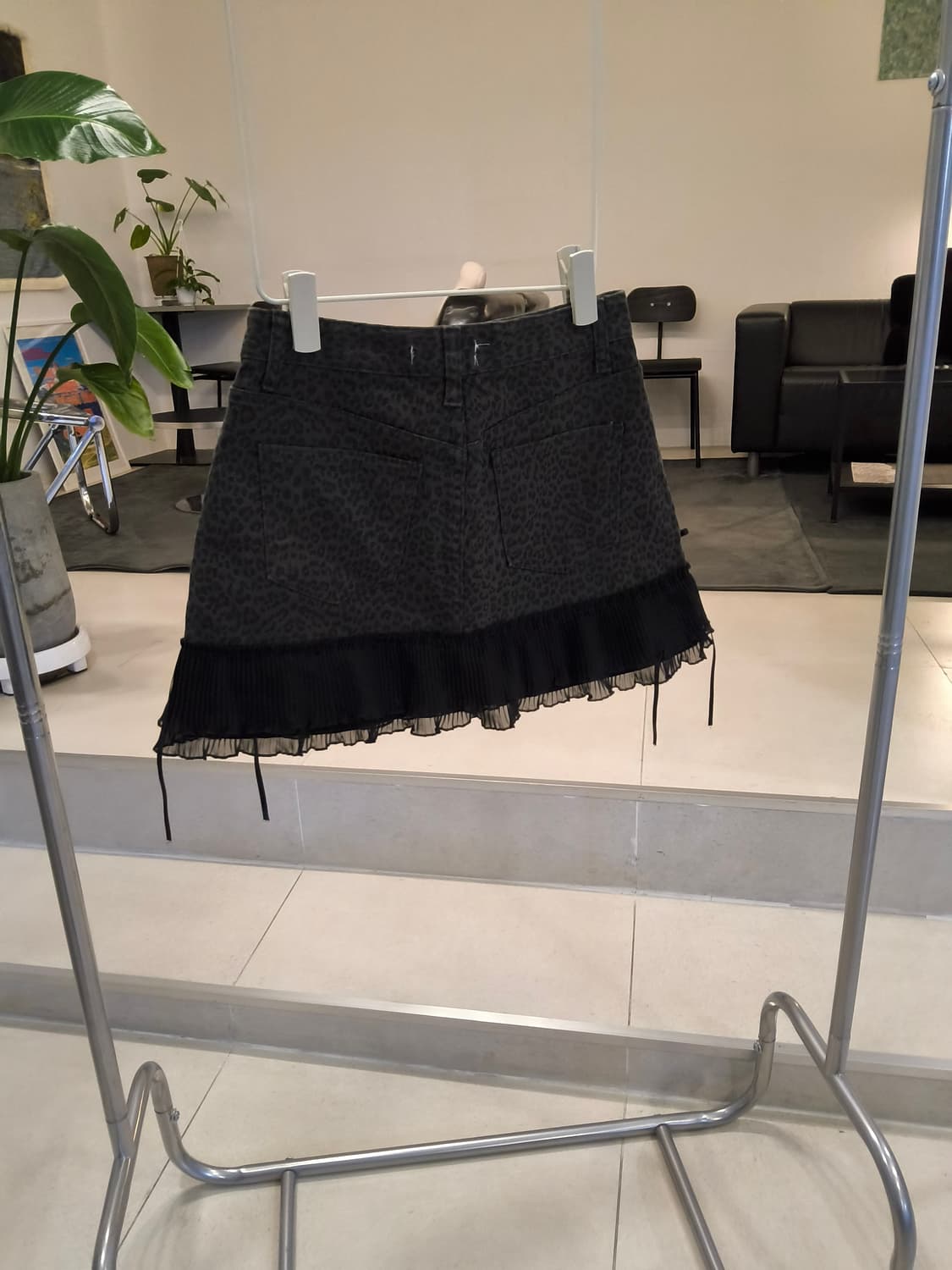 레오파드 프릴 미니스커트 상품이미지5