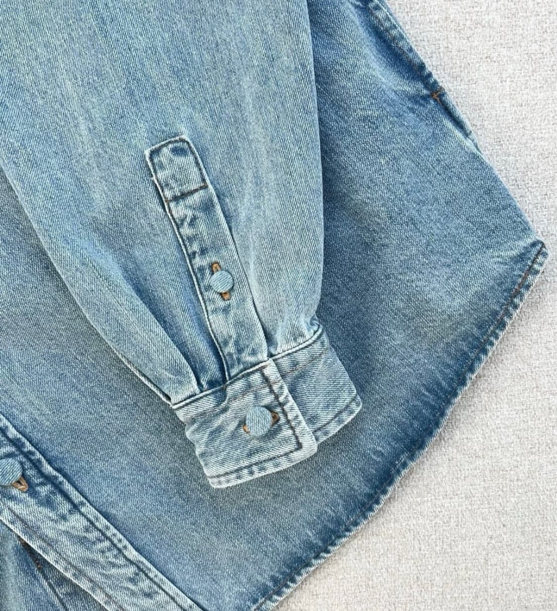 아크네 스튜디오 아크네 버튼업 오버사이즈 데님 남여공용 상품이미지5