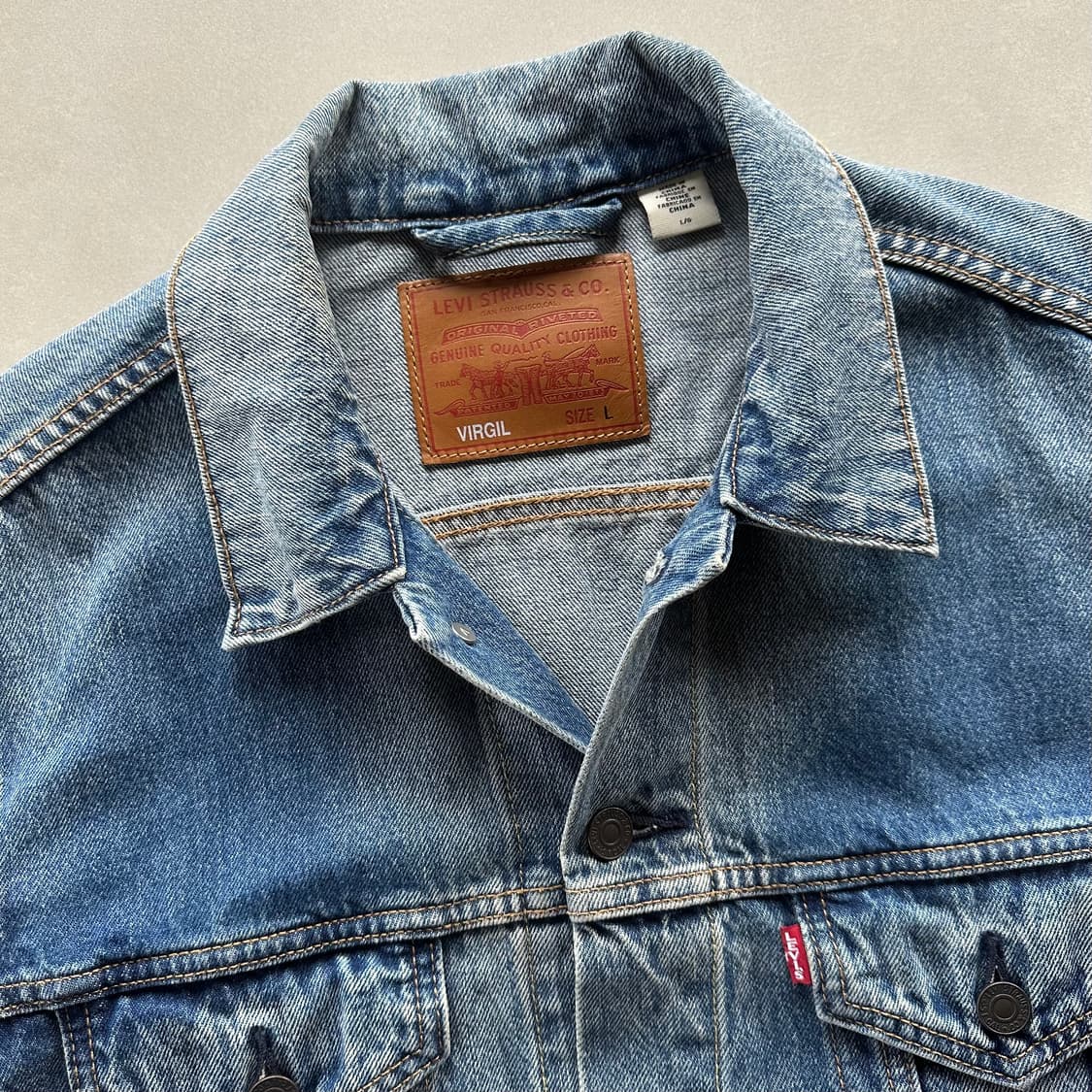 [L]리바이스 x 버질 아블로 빅E 프리미엄 트러커 데님 자켓 상품이미지8