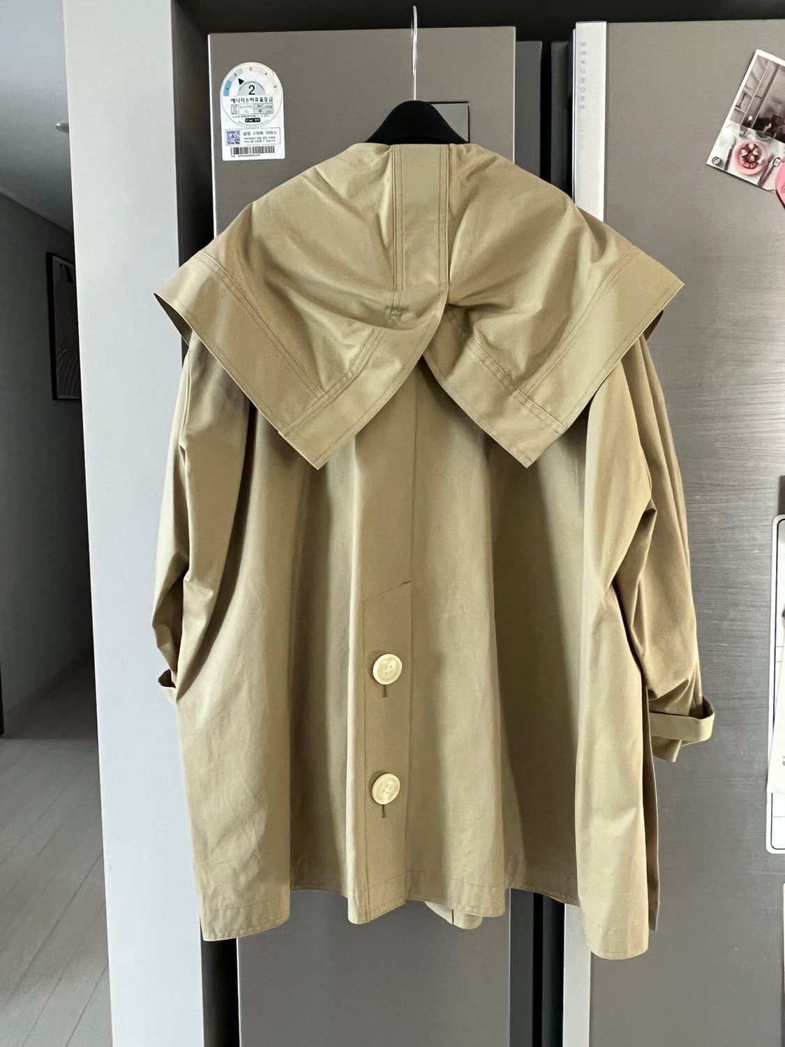 나곤스탄스 트렌치코트 모자세트 상품이미지2