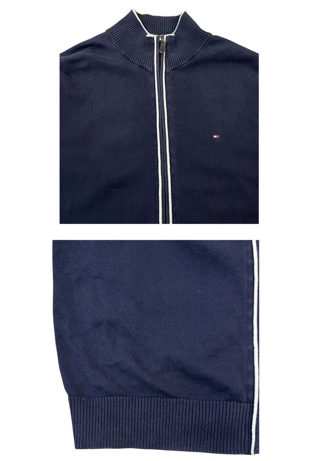 타미힐피거 니트 집업 네이비 XL #csz1861 상품이미지6