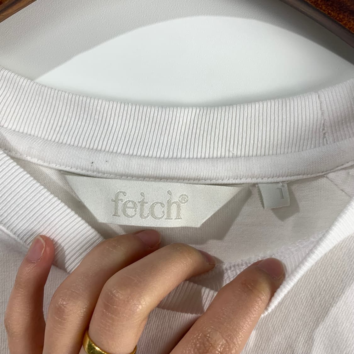 페치선데이 스펠아웃 화이트 스웻 긴팔티셔츠 상품이미지7