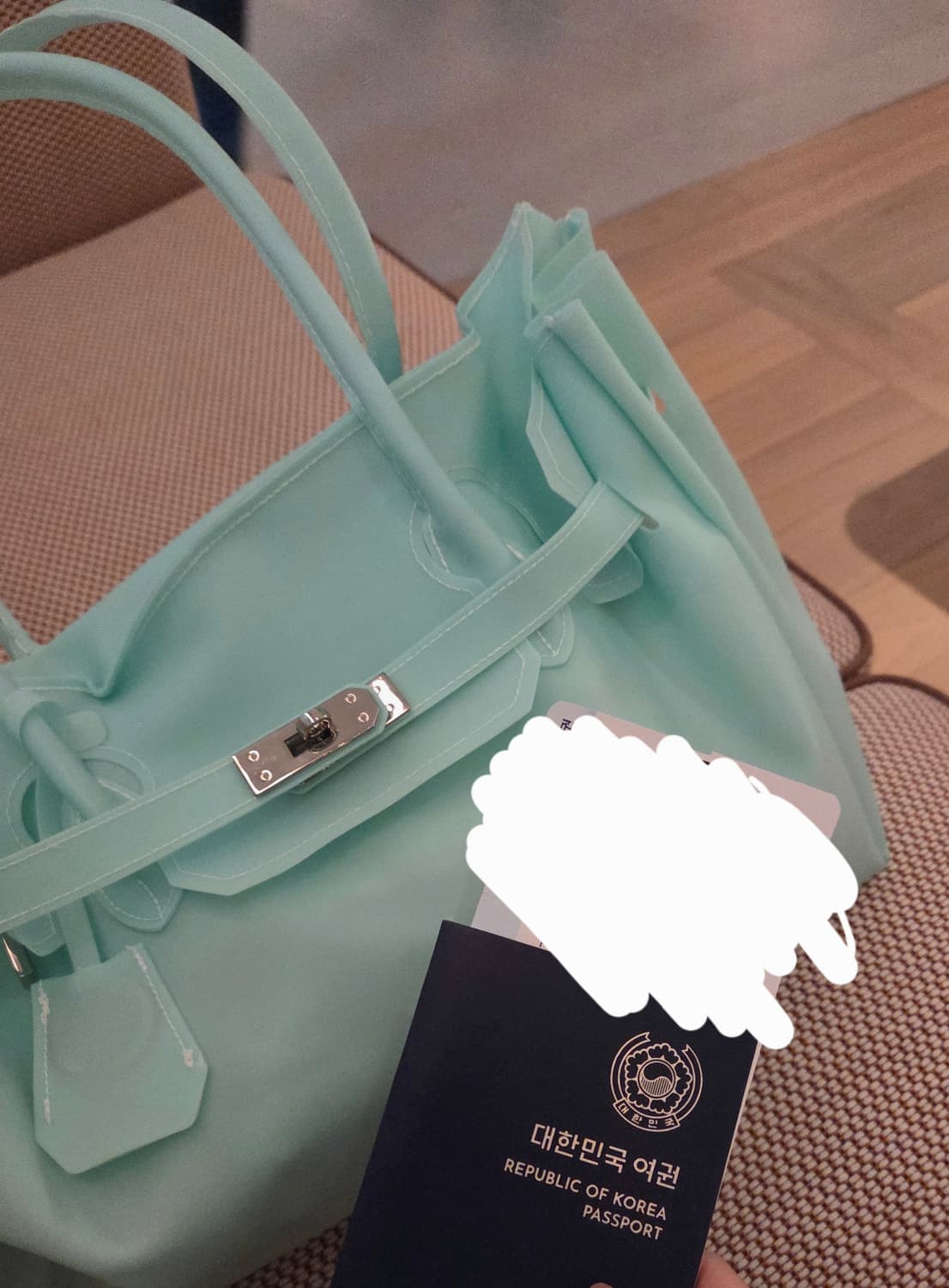 키키 젤리버킨백 민트  상품이미지1