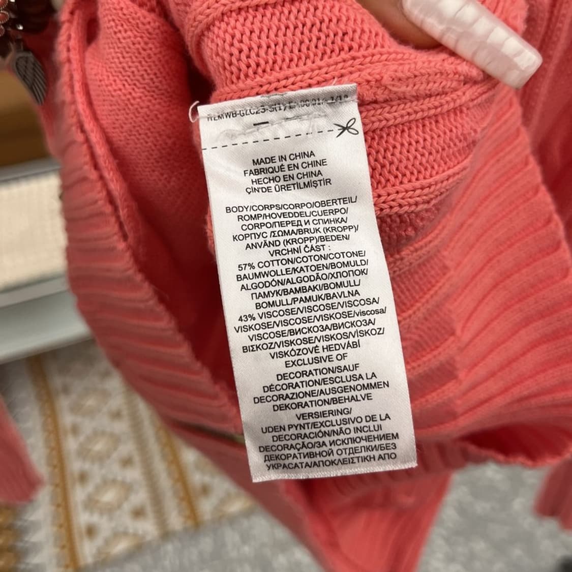 폴로 랄프로렌 Y2K 딸기우유 코랄 핑크 가디건 85 C10874 상품이미지5
