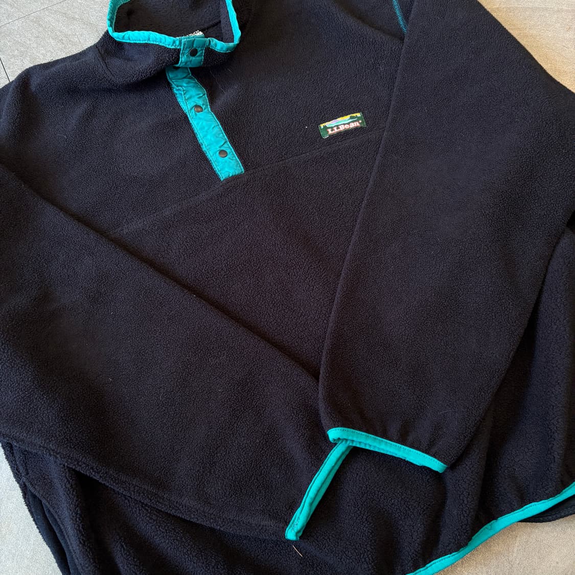 90s L.L.bean  90년대 미국 생산 엘엘빈 블랙 플리스 신칠라 상품이미지7