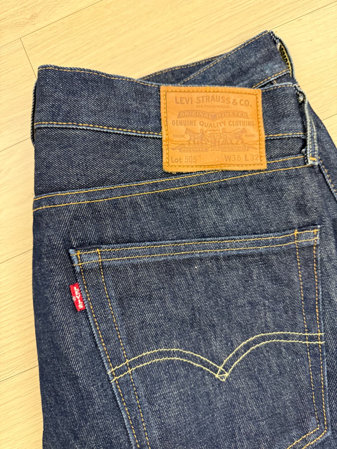 Levi's 505 프리미엄 셀비지 데님 Made in USA 상품이미지2