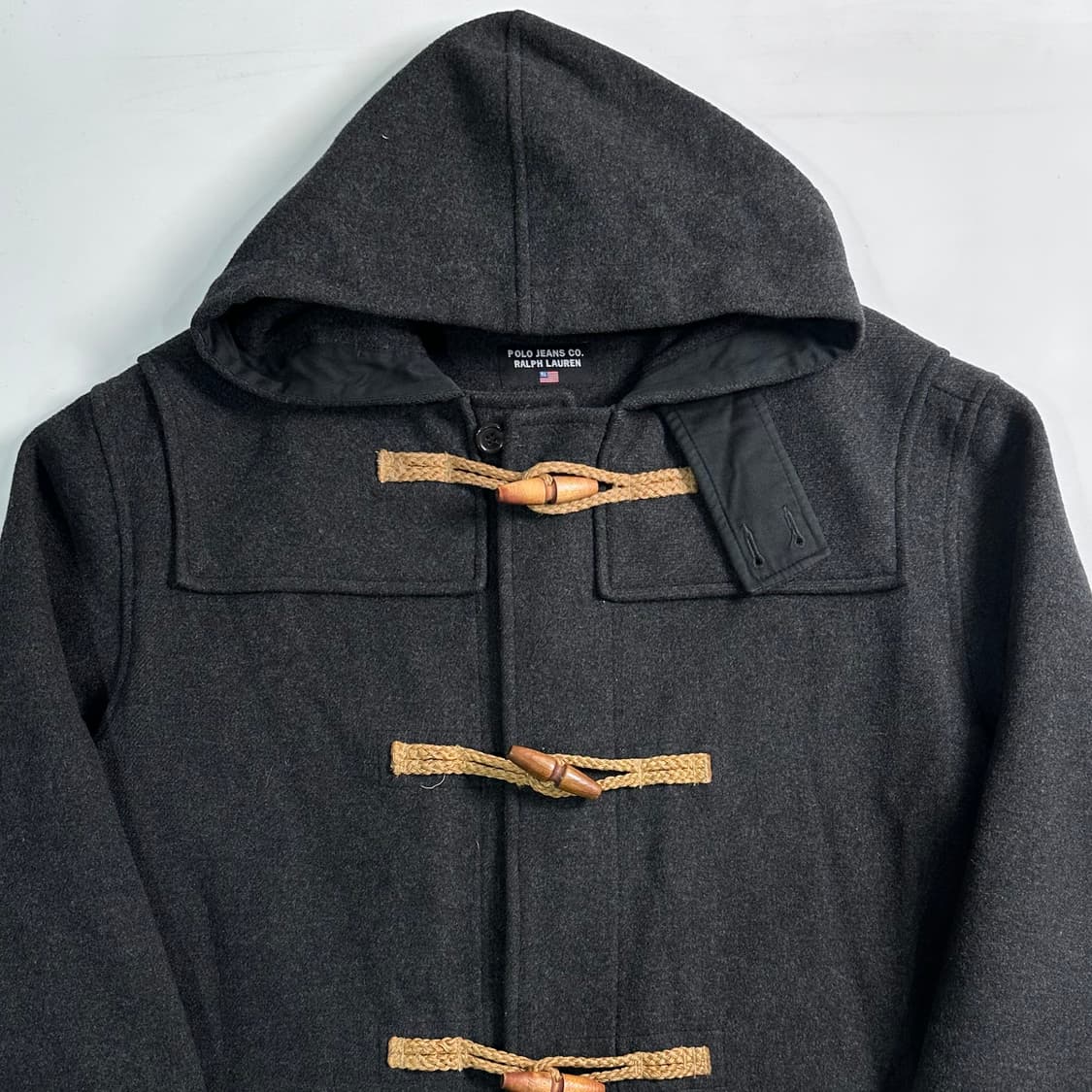 폴로 진스 챠콜 더플 코트 상품이미지2