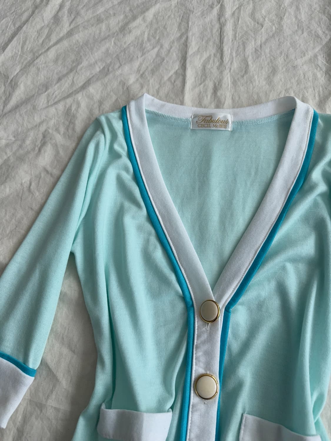 세실맥비 로걀 민트 7부 가디건 상품이미지2