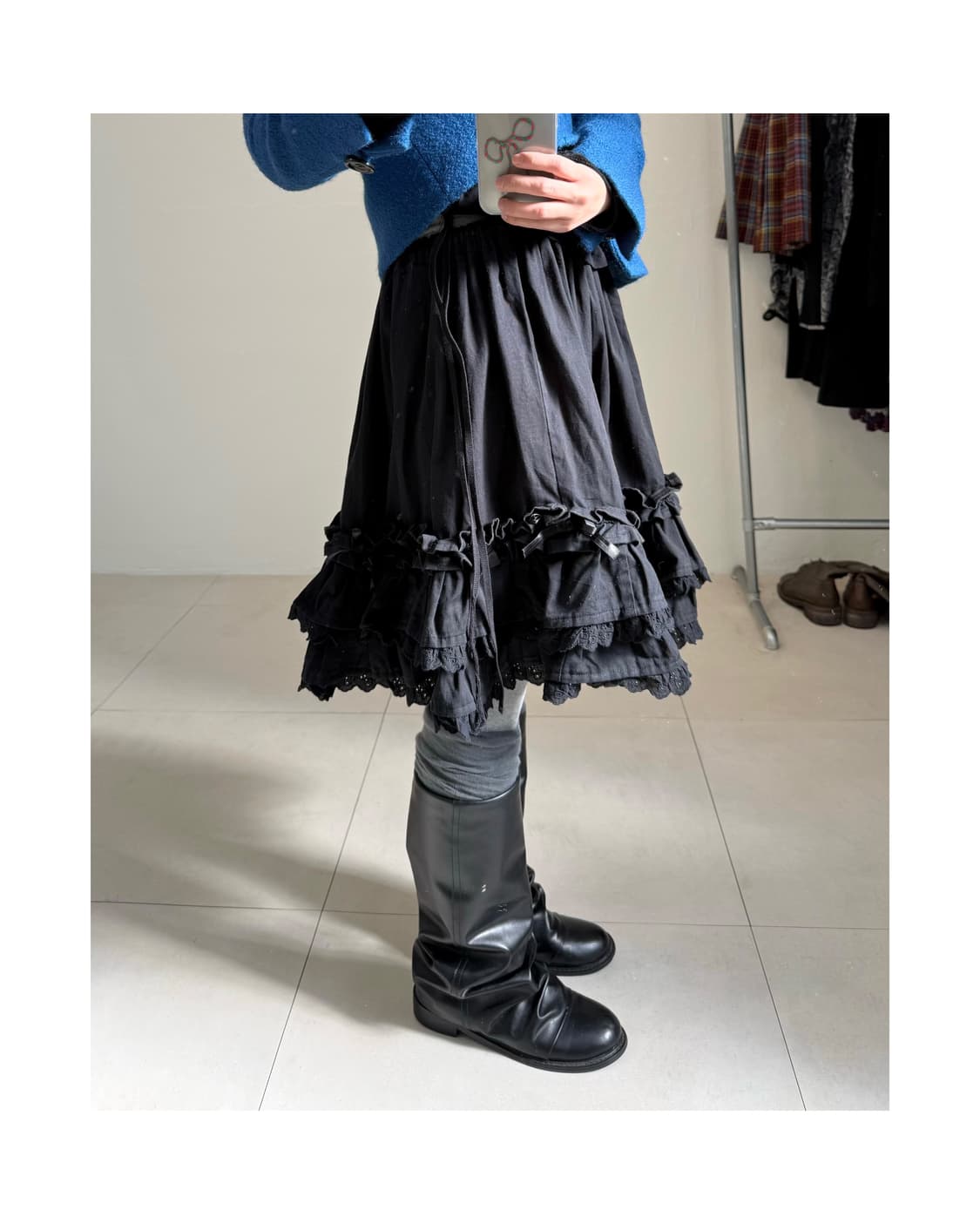 빈티지 프릴 스커트 상품이미지2