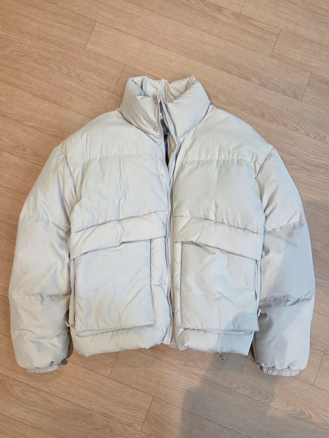 코드그라피 덕다운 숏패딩푸퍼 라이트베이지 xl 상품이미지1