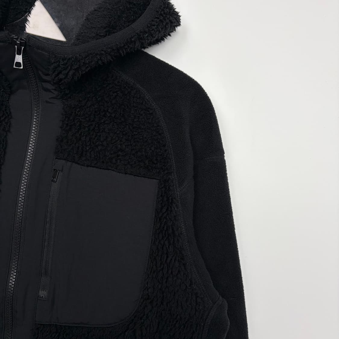 유니클로 화이트 마운티니어링 플리스 후리스 후드 자켓 집업 상품이미지4