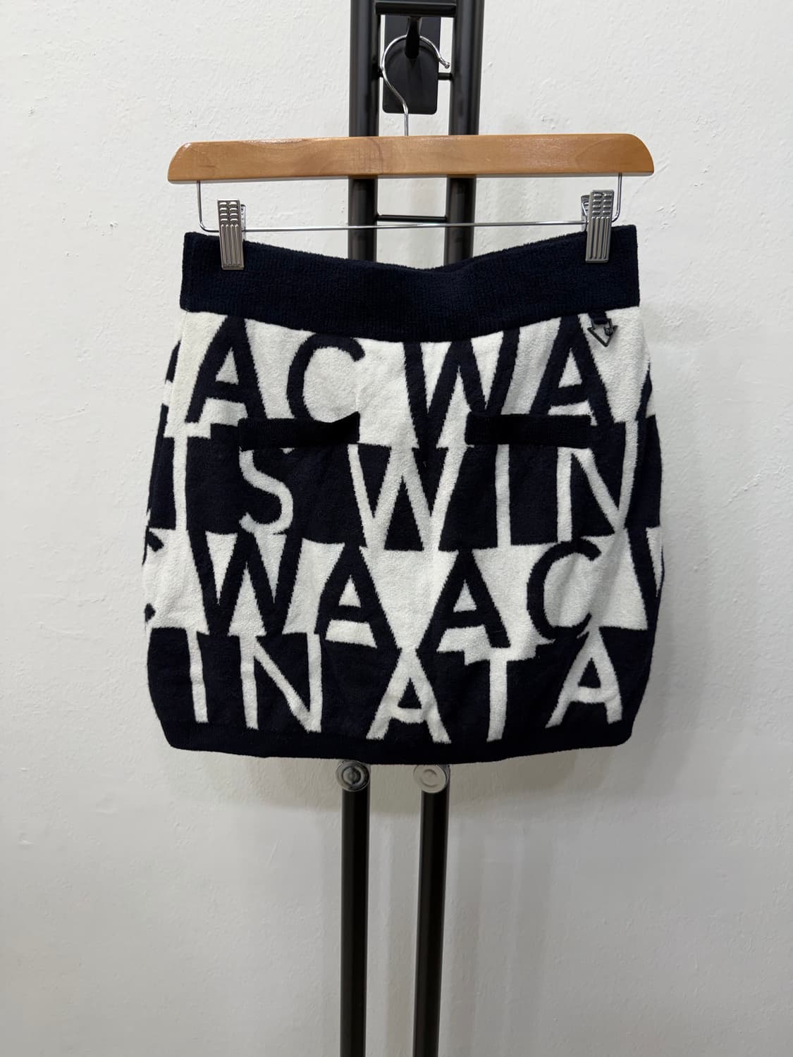 정품) WAAC 왁골프 로고 니트 스커트 2 상품이미지4