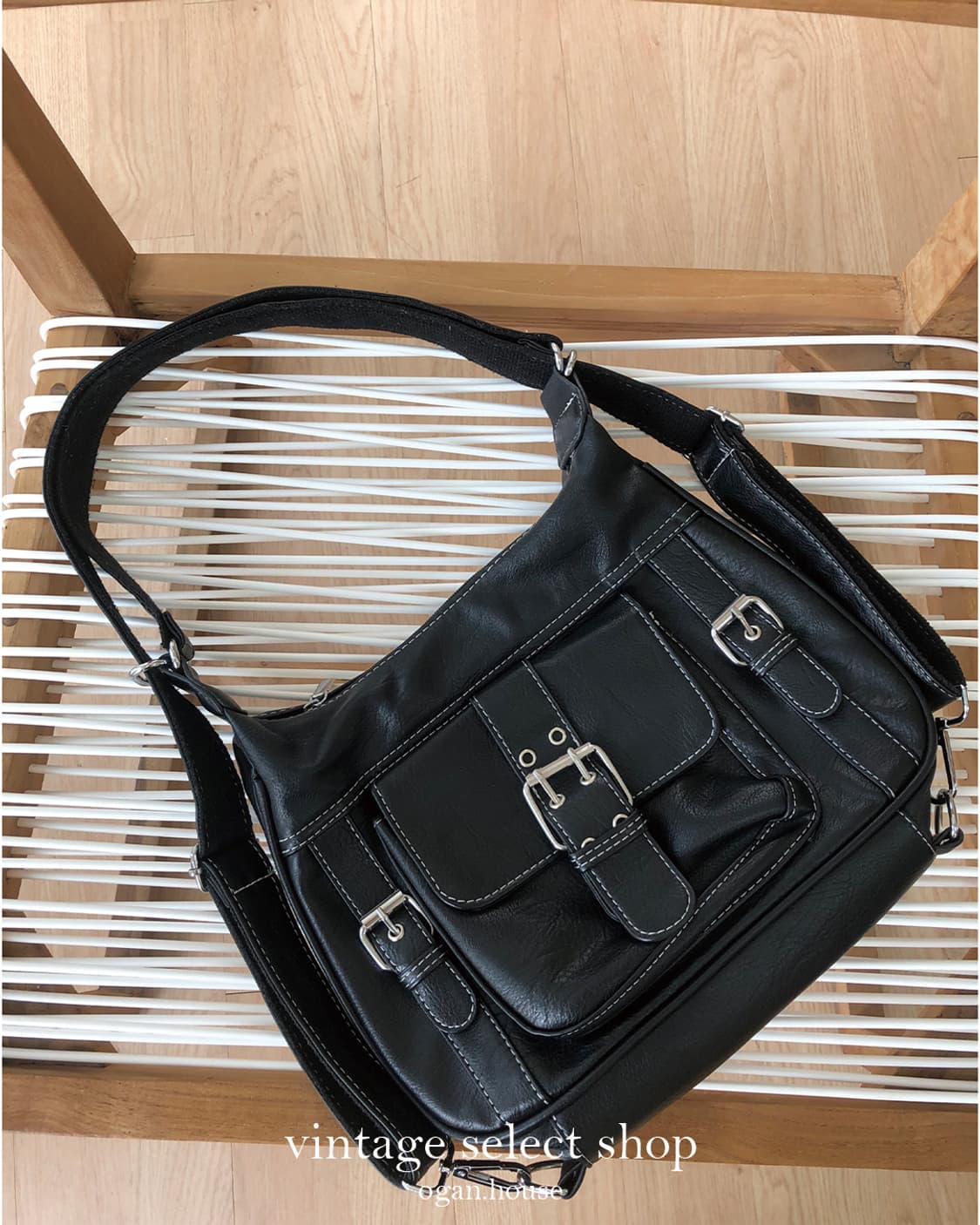 vintage buckle pocket 2-way bag 상품이미지3