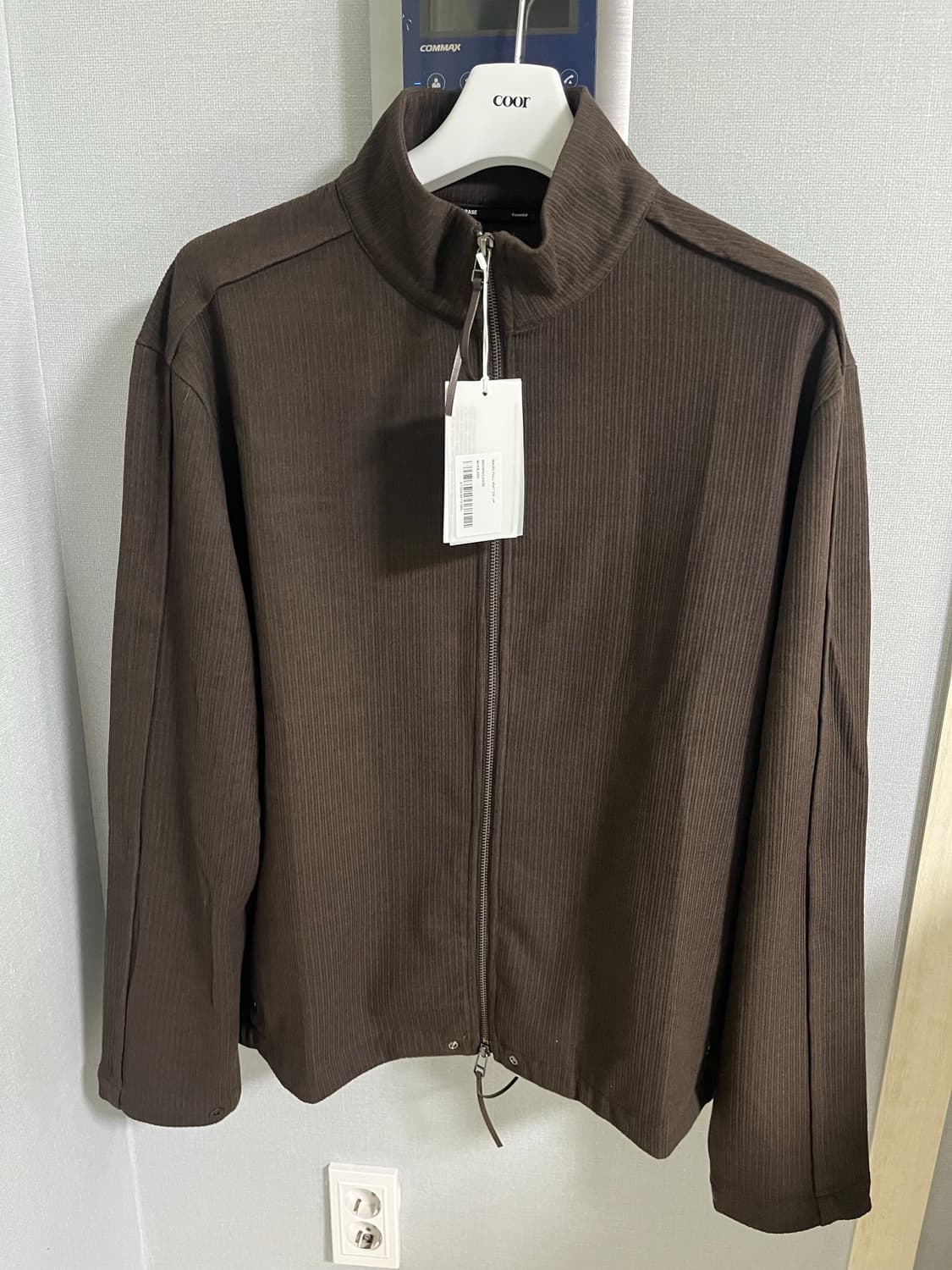 FULL KNIT ZIP UP (BROWN) 상품이미지2