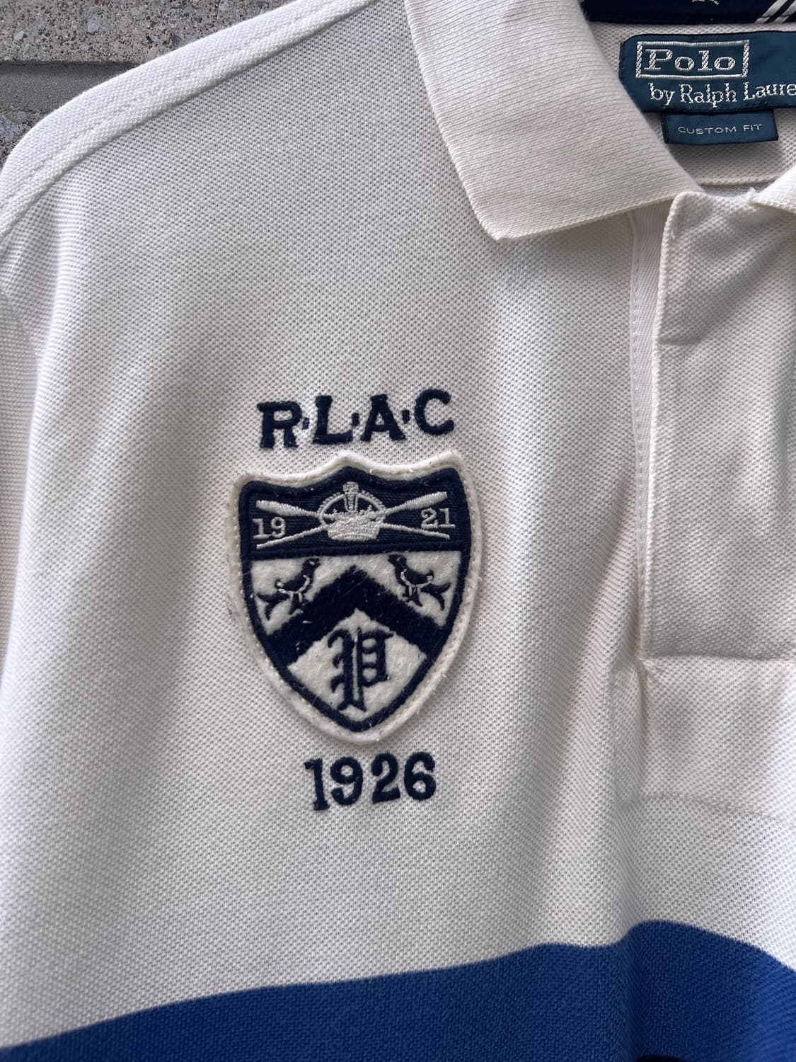 [L]폴로 랄프로렌 포니 로고 자수 R.L.A.C 럭비 카라 PK 티셔츠 상품이미지5