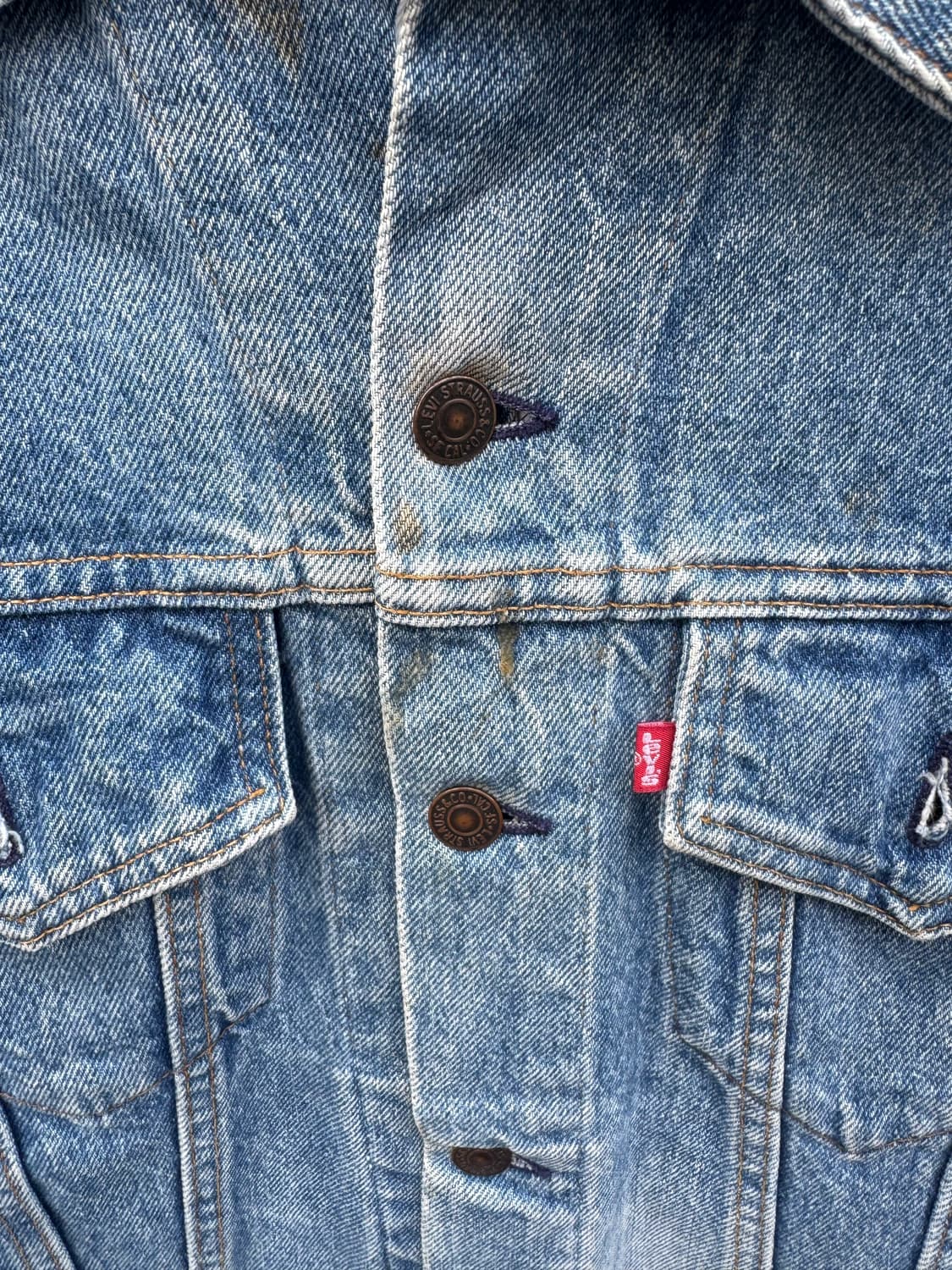 80s 리바이스 빈티지 3세대 워싱 데님 트러커 자켓 40 상품이미지5