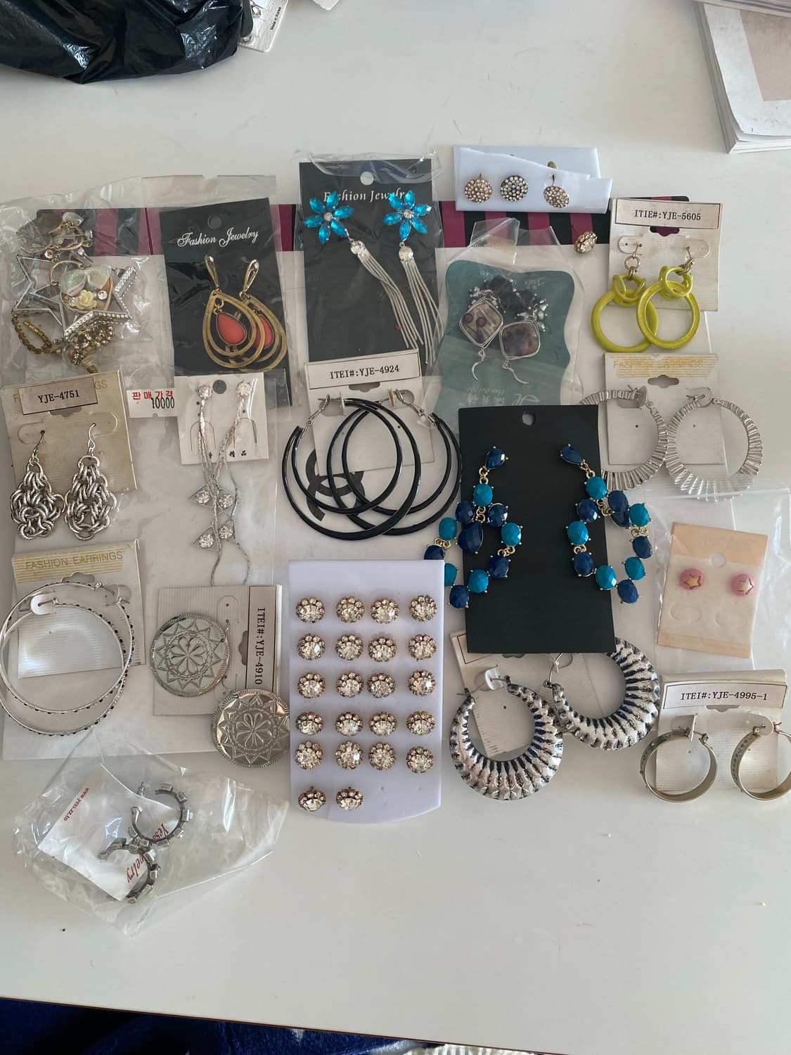 새상품 화려한 귀걸이 20세트 상품이미지1