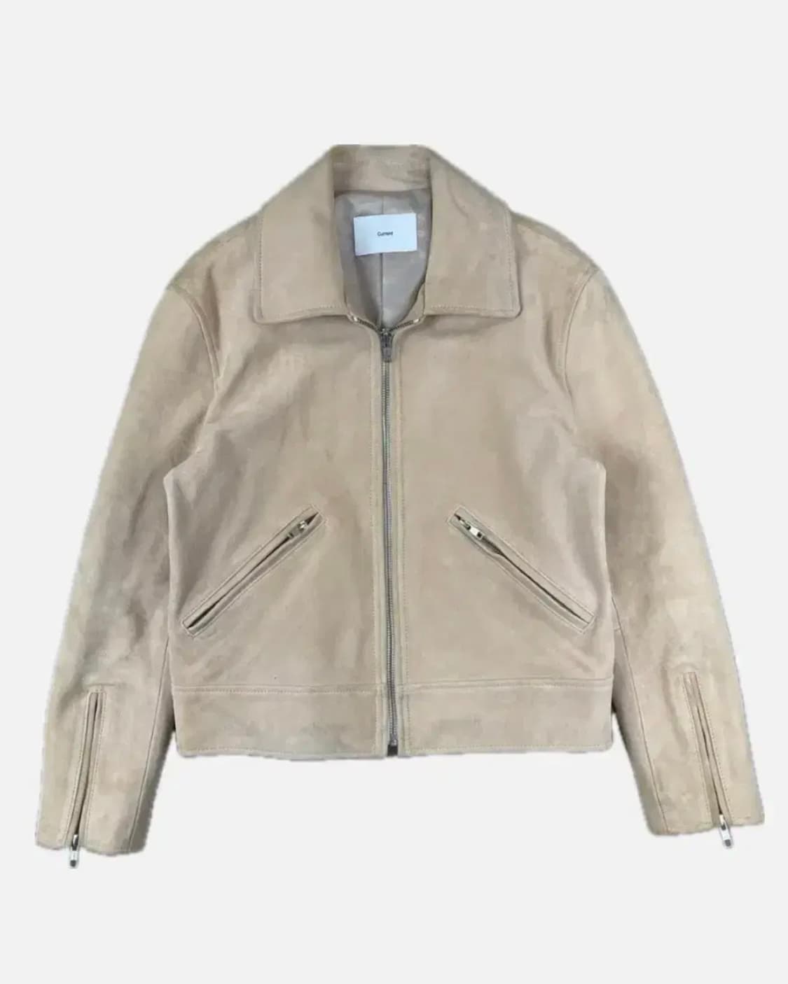 커렌트 베이지 스웨이드 자켓 상품이미지1