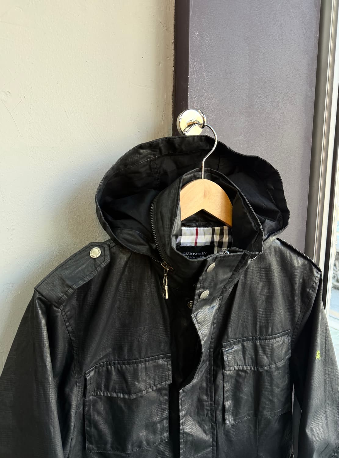 95/ 버버리 블랙라벨 탄창포켓 후디 자켓 상품이미지3