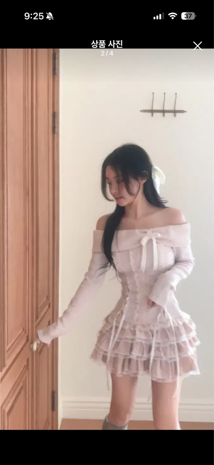 클라우드이모션 발렌타인 투피스 set 셋업 블라우스 스커트 핑크 레이스 상품이미지2