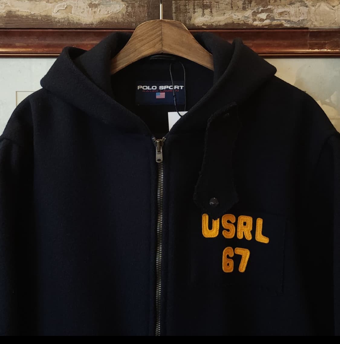 90s 폴로스포츠 울 카겟 후드 코트 L 랄프로렌 빈티지 상품이미지3