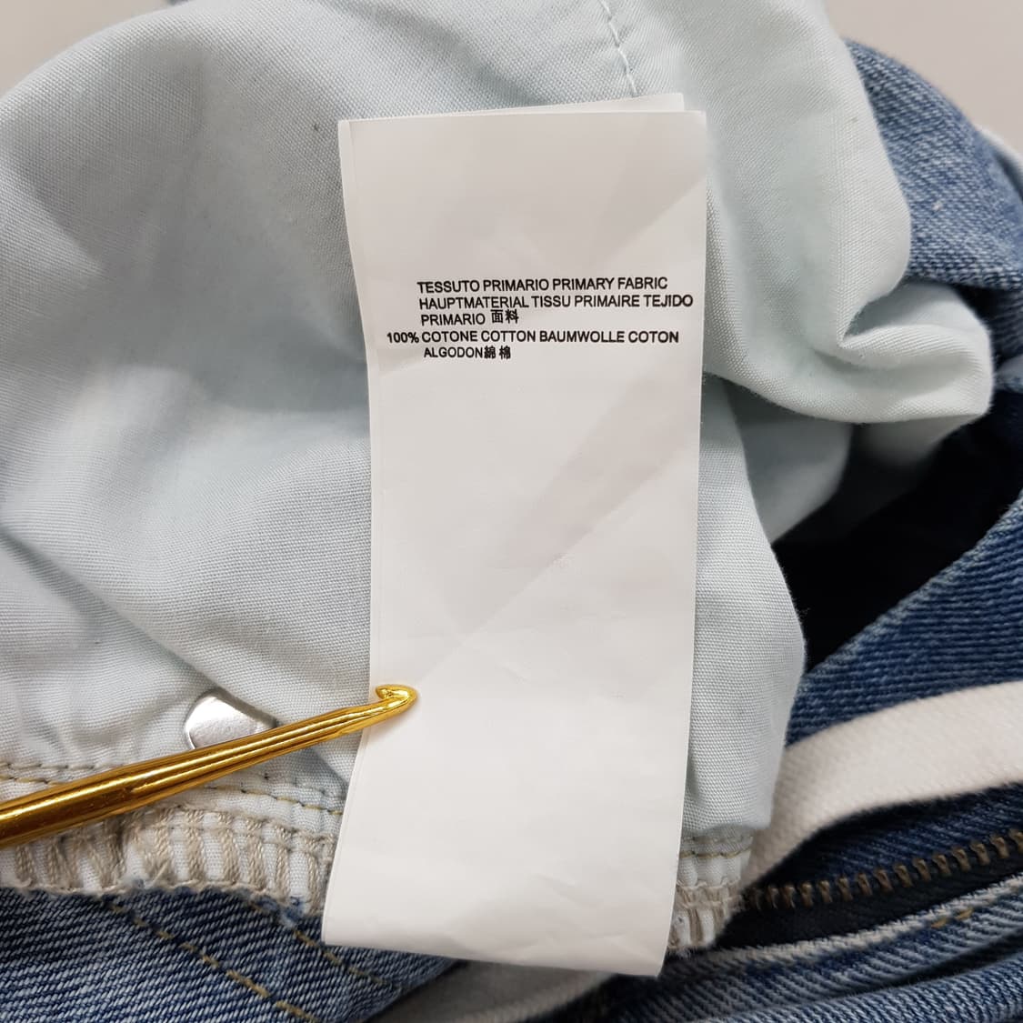 MM6 메종마르지엘라 페인트 디테일 와이드 데님 팬츠 36사이즈 상품이미지7