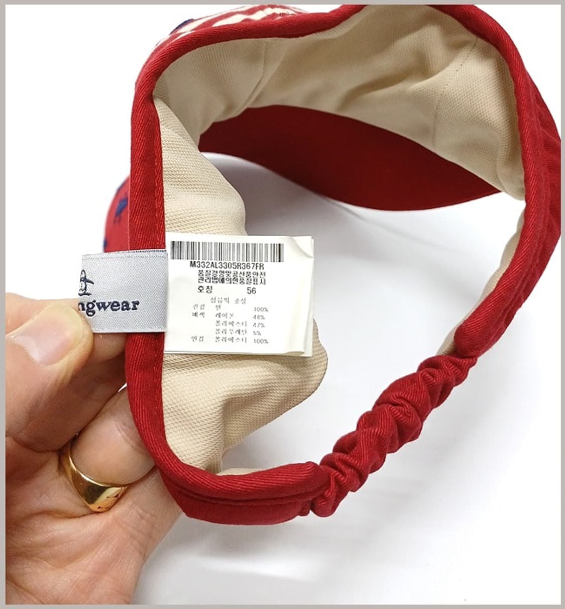 먼싱웨어 정품 여성 골프 썬캡 모자 K-63 상품이미지6