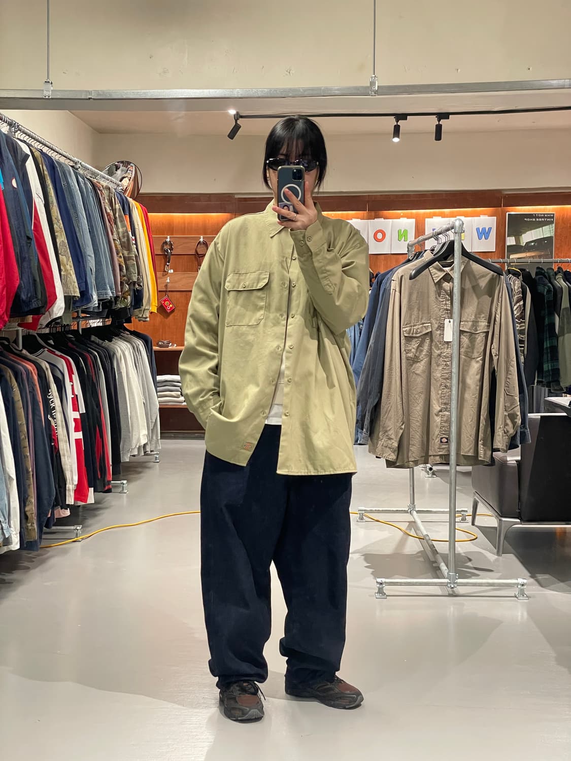 디키즈 워크 셔츠(카키베이지)   상품이미지3