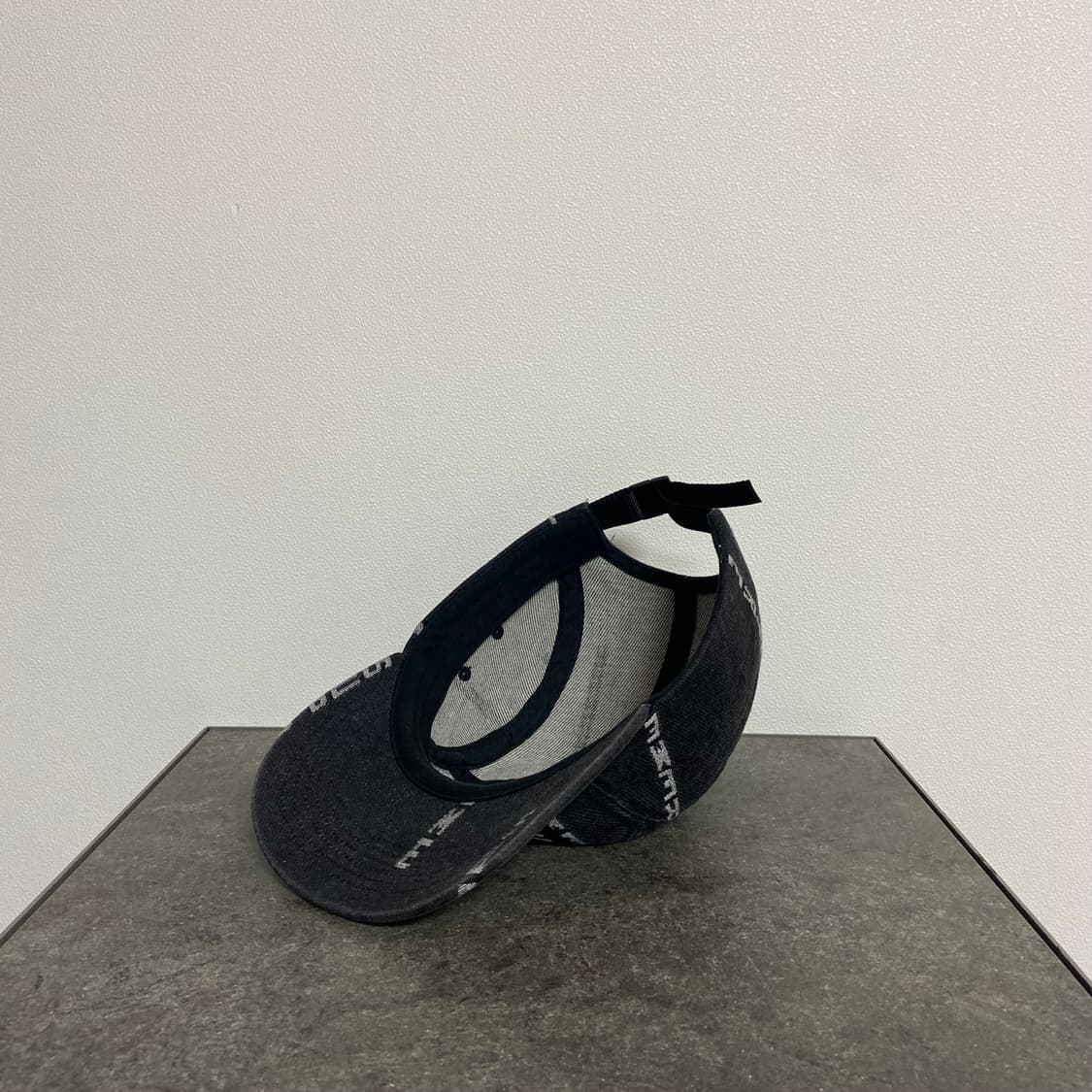 슈프림 워시드 데님 블랙 박스로고 캠프캡 모자 상품이미지6